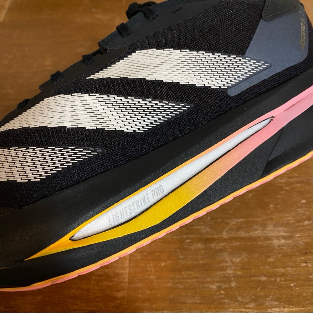 Size 11.5 - Adidas Adizero SL2 2024 Lightstrike Pro Athlete Pack Black Orange - Picture 12 of 15